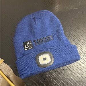 REI Navy LED Night Running Beanie